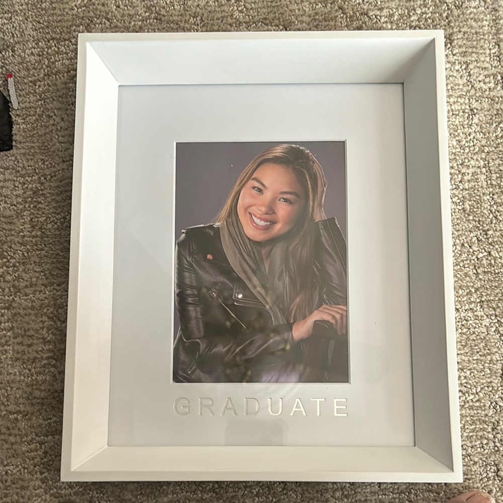 White Graduate Photo Frame